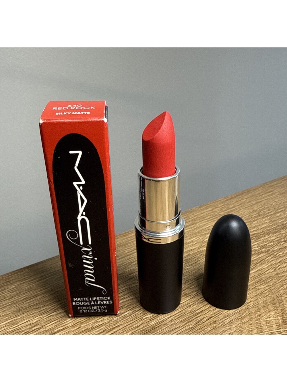 MAC Macximal Silky Matte Lipstick 640 RED ROCK New